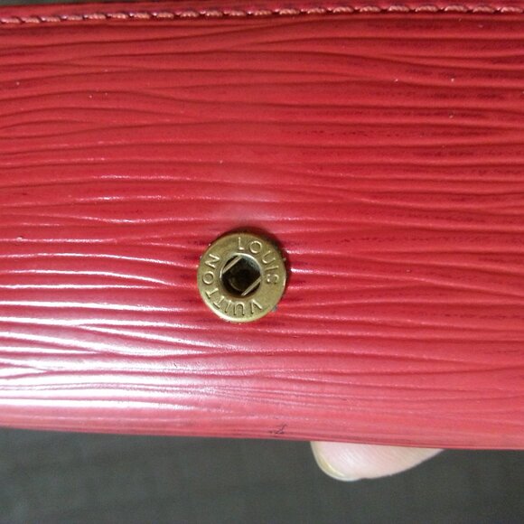 Vintage LV Louis Vuitton Epi Leather Key Holder Case Red Unisex Men's Women - Picture 16 of 16